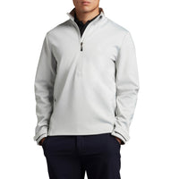 Lyle & Scott Tonal Eagle Windjammer Water Resistant Half Zip - Pebble