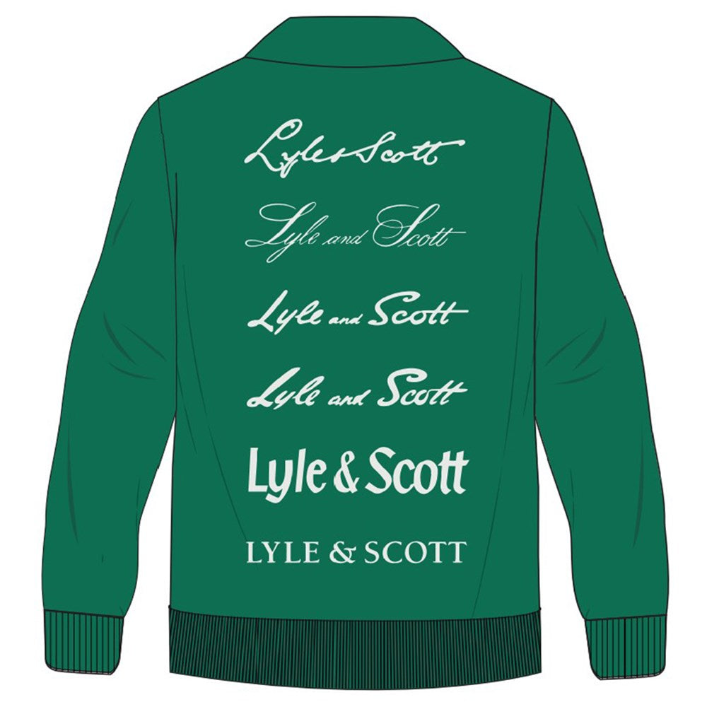 Lyle & Scott 1/4 Zip Script Sweatshirt - Smyth Green
