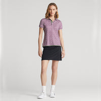RLX Ralph Lauren Women's Printed Airflow Performance Golf Shirt - Aurora Frwy Leaves/Cargo