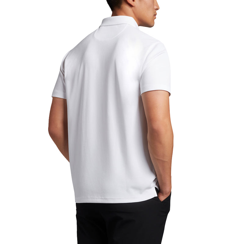 Lyle & Scott Tonal Eagle Golf Tech Polo Shirt - White