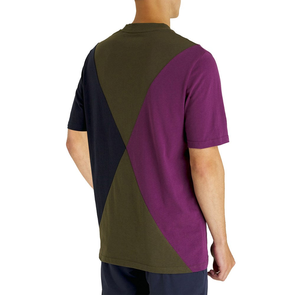 Lyle & Scott Argyle Panelled T-shirt - Olive