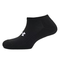 Under Armour Unisex Core No Show 3 -Pack Socks - Black