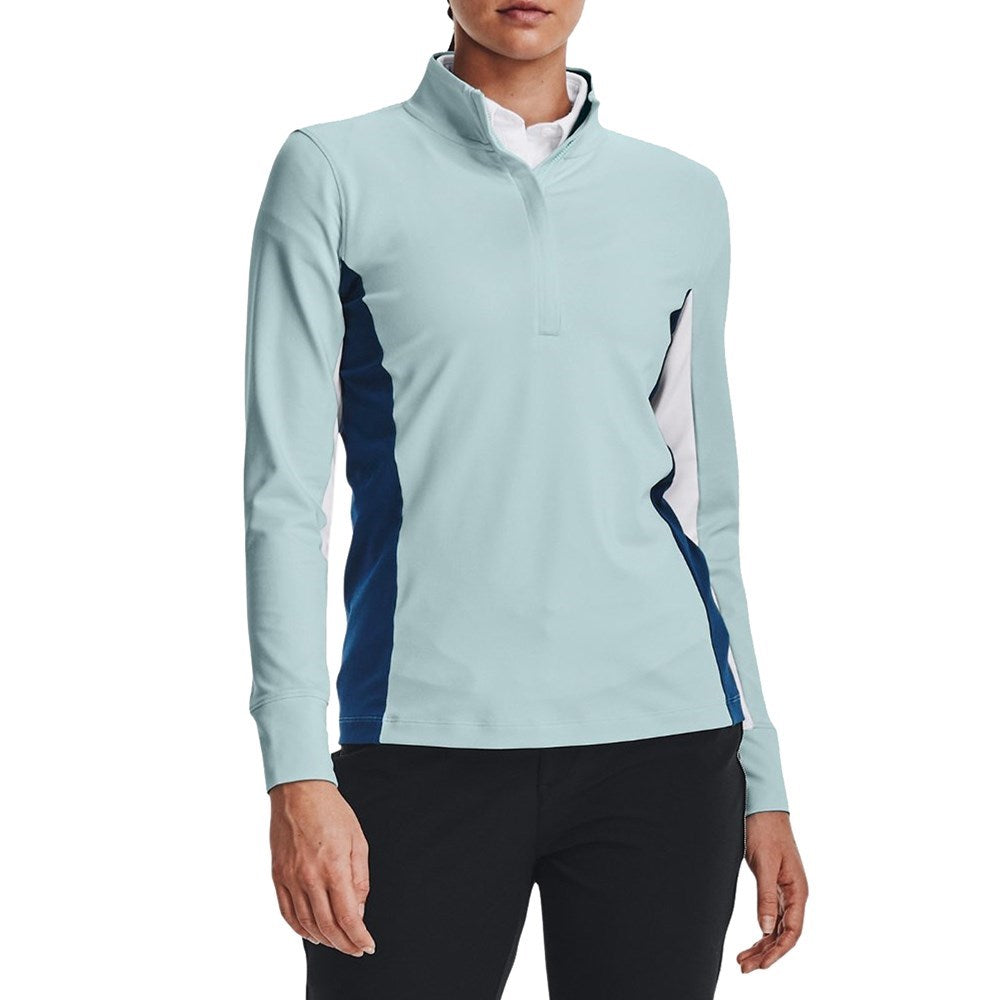 Under Armour Women's Storm Mid -Layer Golf 1/2 Zip - Säkring Teal/White