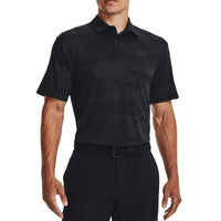 Under Armour Playoff 2.0 Jacquard Golf Polo Shirt - Black