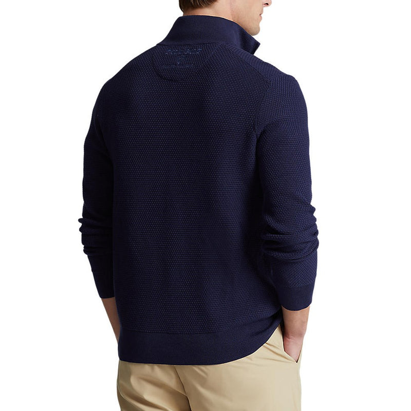 Polo Golf Ralph Lauren Half Zip Cotton Coolmax Pullover - French Navy