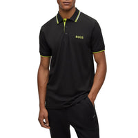 BOSS Paddy Pro Golf Polo Shirt - Black/ Green