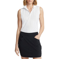 RLX Ralph Lauren Women's Tour Performance Sleeveless Golf Shirt  - Pure White