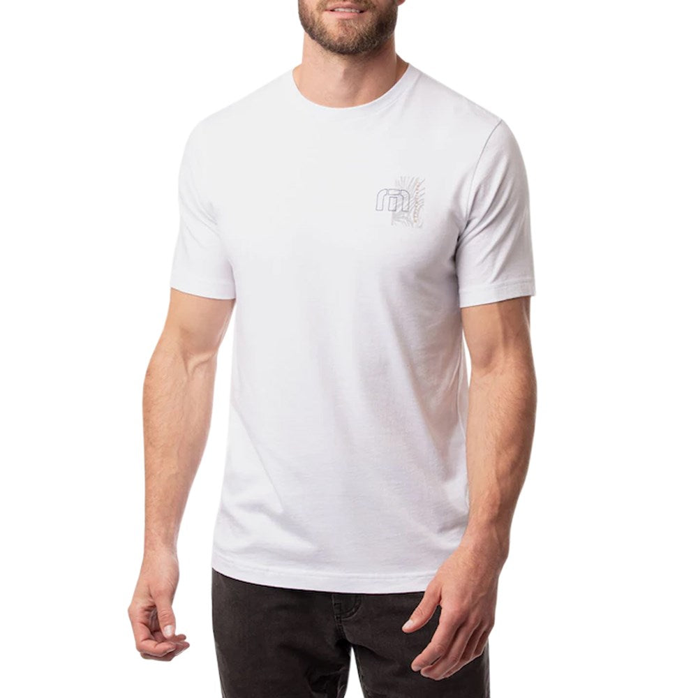 Travis Mathew Road Map Golf Shirt - White