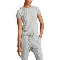 RLX Ralph Lauren Women's Peached Airflow SS Crew - Grey Heather