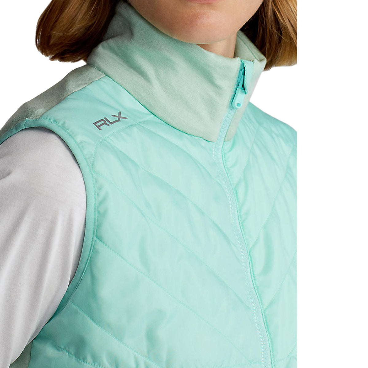 RLX Ralph Lauren Women's Cool Wool Hybrid Vest - April Green